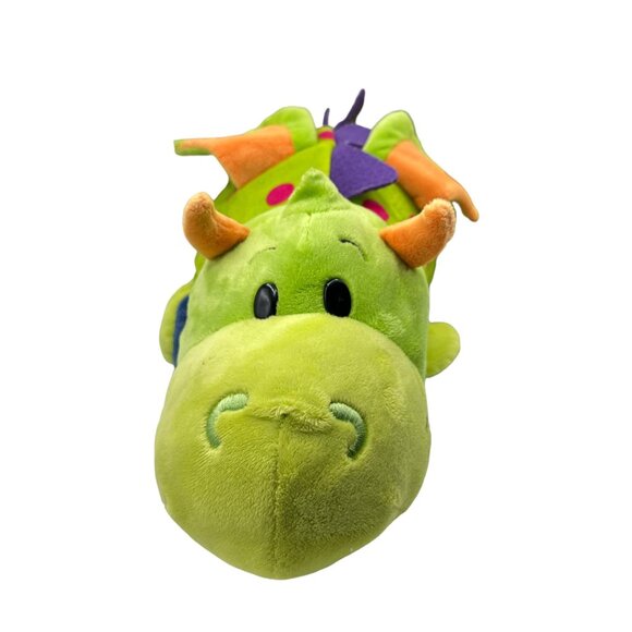 Flip A Zoo 2 in 1 Dragon Unicorn Plush Stuffed Animal Persephone Imogen Green Wh - Picture 1 of 16